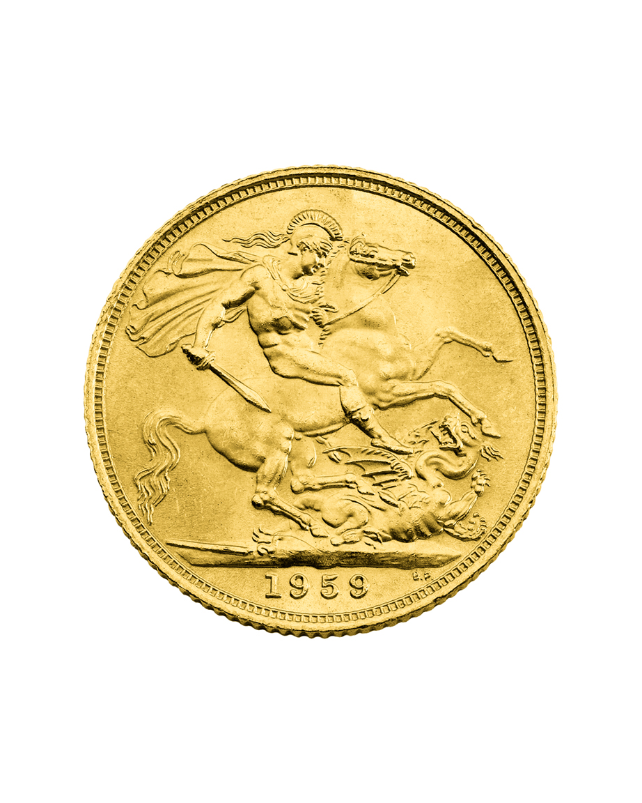 Queen Elizabeth II Gold Sovereign - 1959